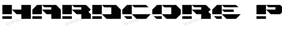 HARDCORE POSTER字体转换